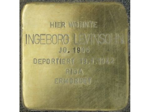 Stolperstein Ingeborg Levinsohn (Bild: Stolpersteine-Initiative CW, Hupka)