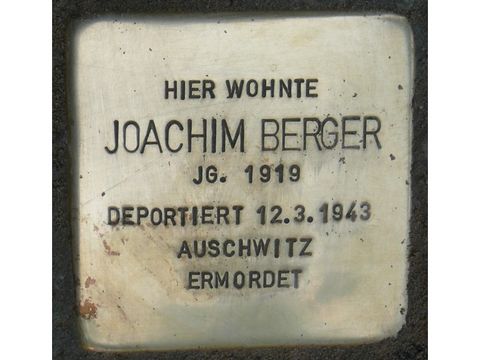 Stolperstein Joachim Berger (Bild: Stolpersteine-Initiative CW)