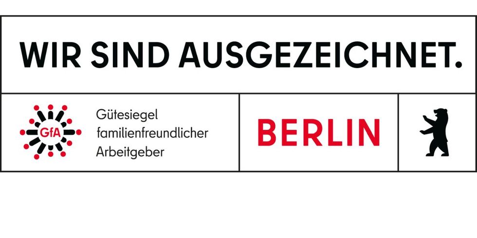Gütesiegel familienfreundlicher Arbeitgeber Land Berlin (GfA)