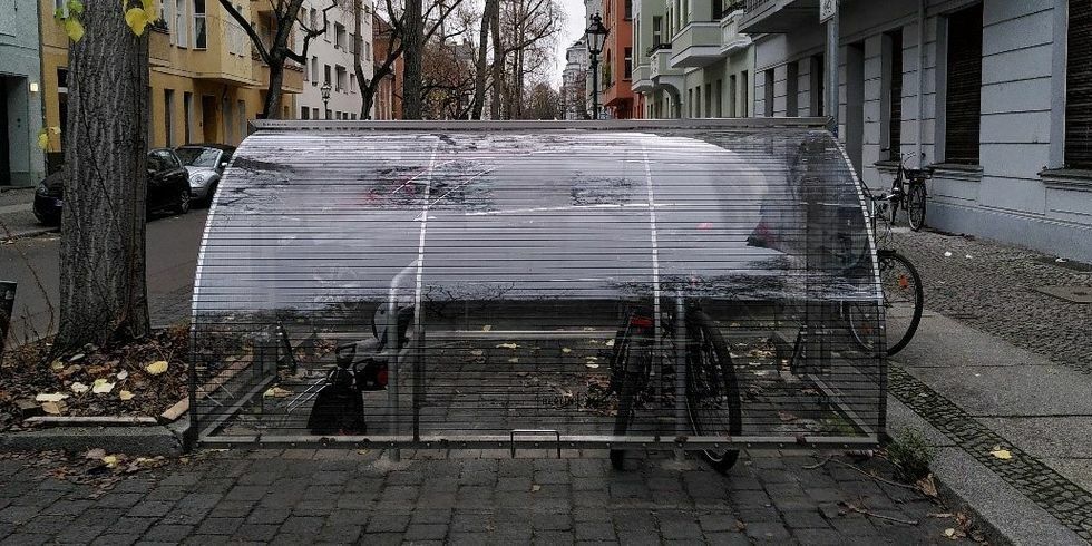 Die 2021 neu eröffneten Fahrradgaragen.
