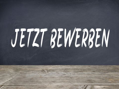 Schriftzug "Jetzt Bewerben"