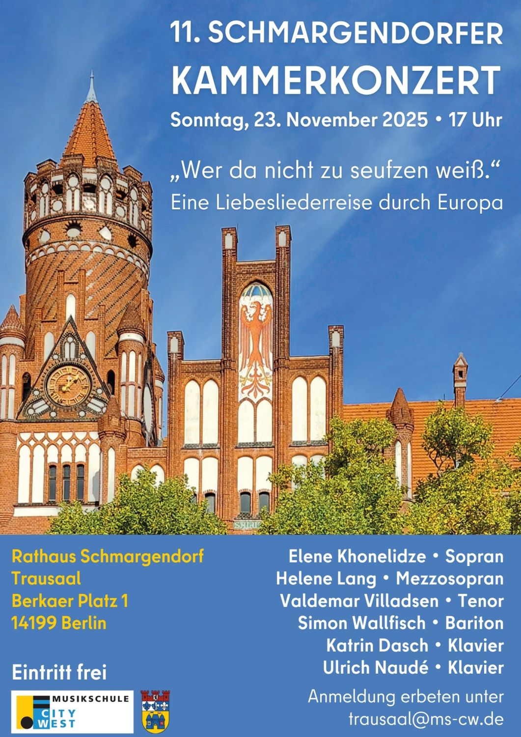 Plakat 11. Schmargendorfer Kammerkonzert (A3)