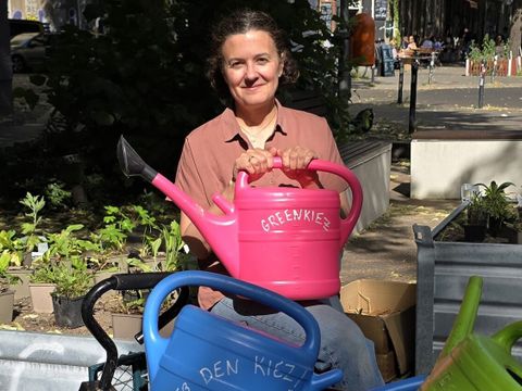Annie Stamm-Grossjohann, Leiterin und Gründerin der Initiative GreenKiez e.V. (Bild: Sabine Böhnig)
