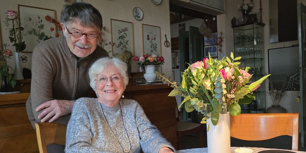 Der Kreuzbergerin Rosemarie Mehl, hier mit ihrem Mann Ulrich, sieht man bereits an ihrem Strahlen an, dass sie eine sehr zufriedene Frau ist