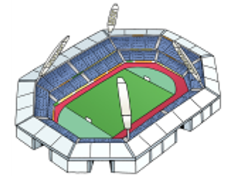 Grafik eines Sportstadions