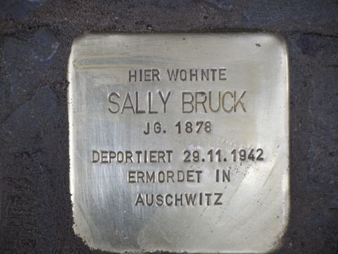 Stolperstein Sally Bruck (Bild: Stolpersteine-Initiative CW, Siebold)