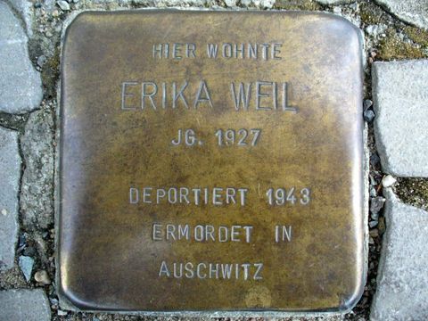 Stolperstein für Erika Weil