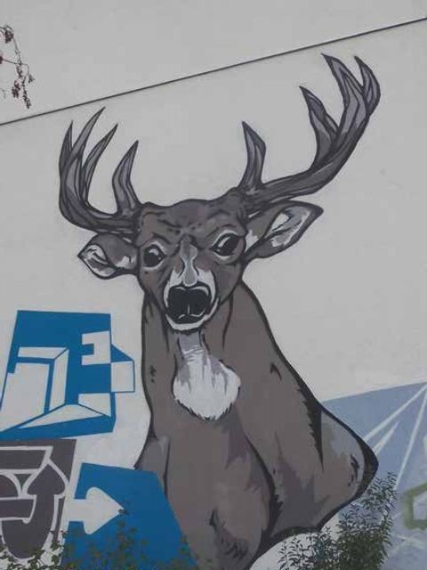 Hirschmotiv im neuen Hirschhof