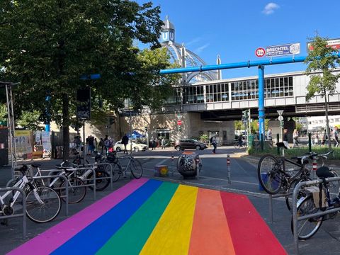 Regenbogen auf der Maaßenstraße