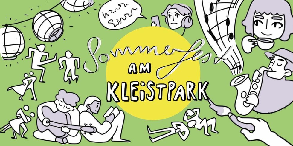 Einladungs-Grafik für das Sommerfest am Kleistpark