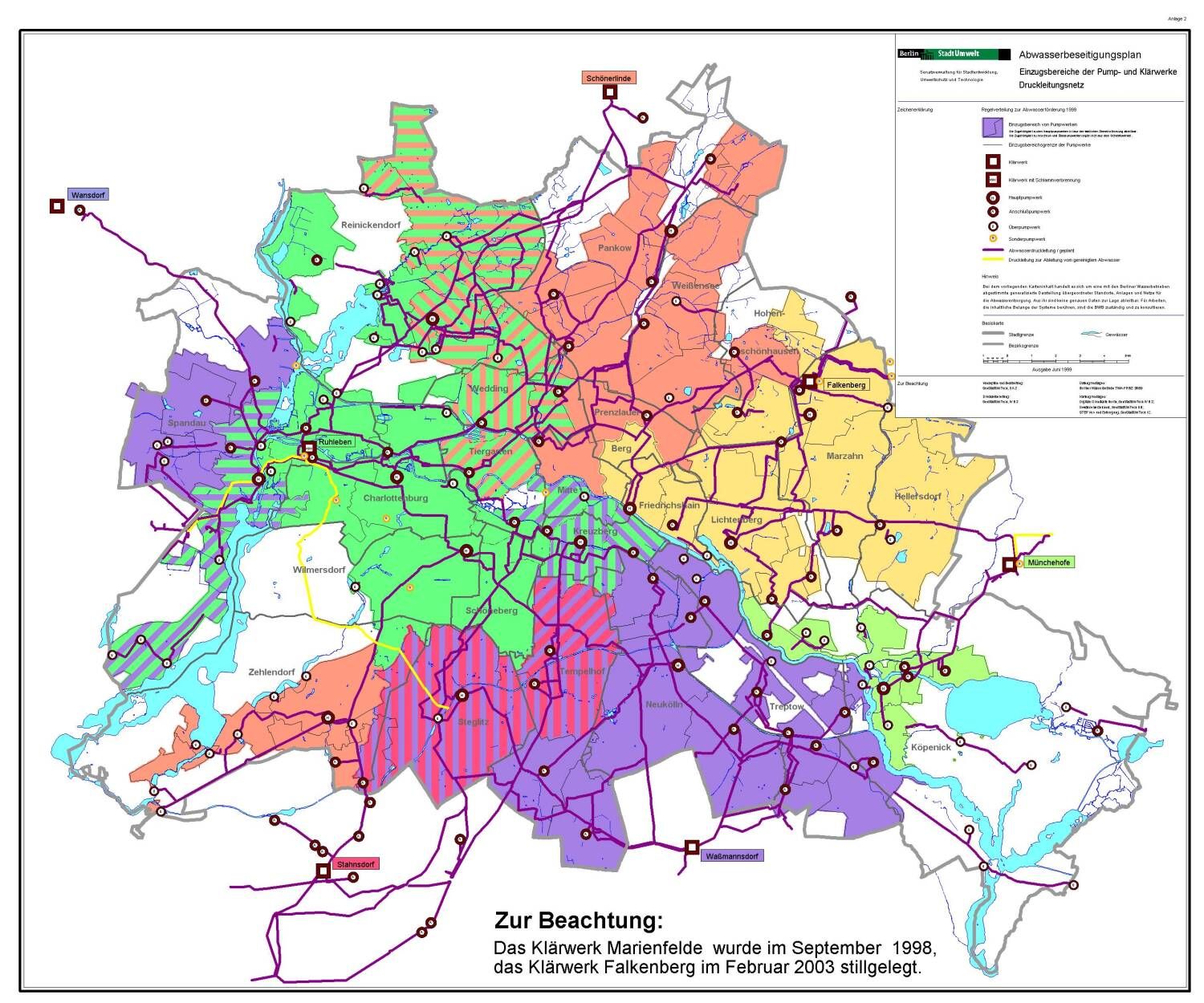 Einzugsbereich der Pump- und Klärwerke (Bild: SenMVKU)