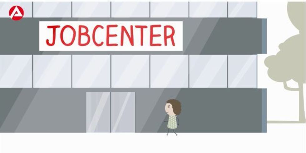 Screenshot eines Videos über das Jobcenter