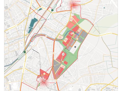 Struktur- und Nutzungskonzept für das neue Stadtquartier Blankenburger Süden (Bild: SenStadt, DSK)