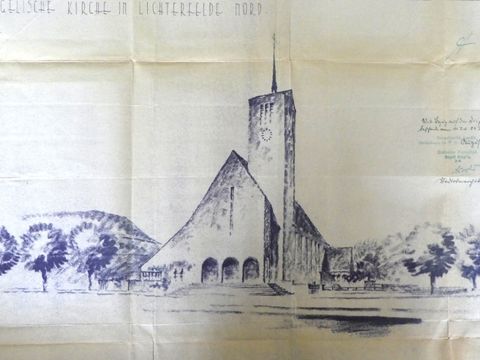Martin-Luther-Kirche, 1931-36 von Martin Kremmer und Fritz Schupp (Bild: Denkmalschutzbehörde Steglitz-Zehlendorf)