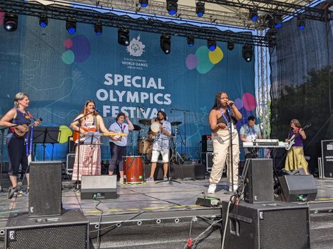 Die Gruppe Kajubayda der Kifrie Musiketage bei den Special Olympics