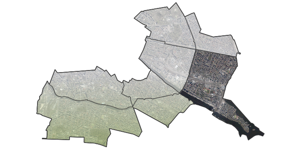Verortung der Bezirksregion Frankfurter Allee Süd