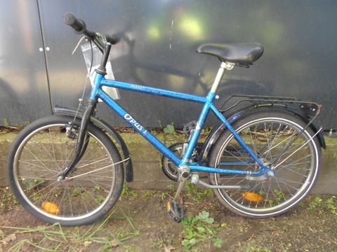 Blaues Kinderfahrrad