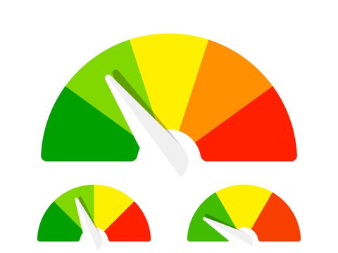 Tachometer in verschiedenen Farben