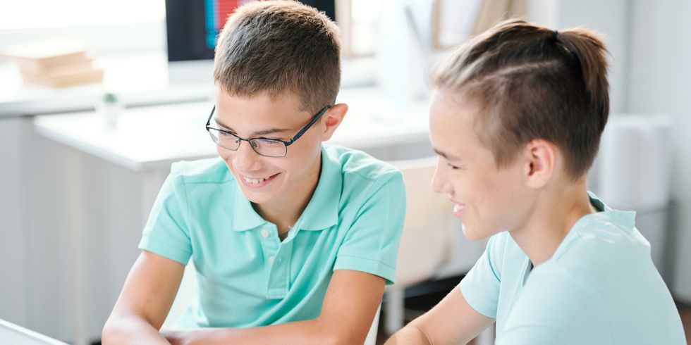 Schüler am Computer