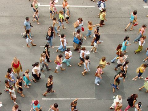 Menschen auf der Straße