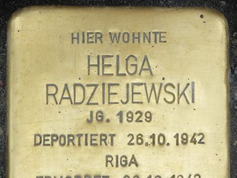 Stolperstein Helga Radziejewski