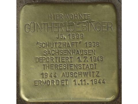 Stolperstein Günther Loebinger