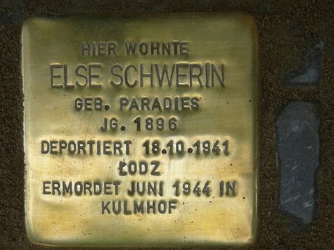 Stolperstein für Else Schwerin