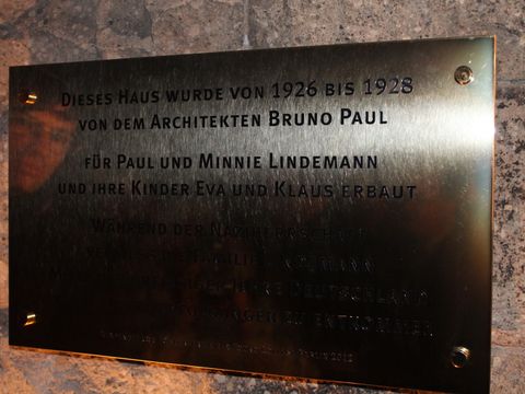Gedenktafel für die Familie Lindemann, 21.11.2012