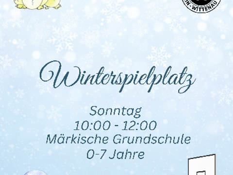 Flyer Winterspielplatz (Bild: TSV Berlin-Wittenau 1896)