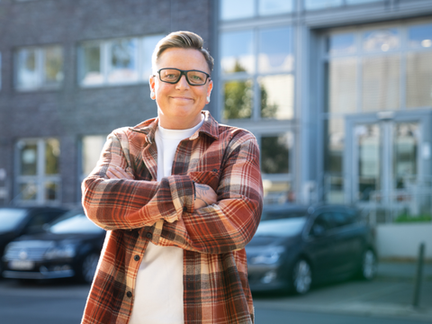 Protagonistin Manja vor der Kamera