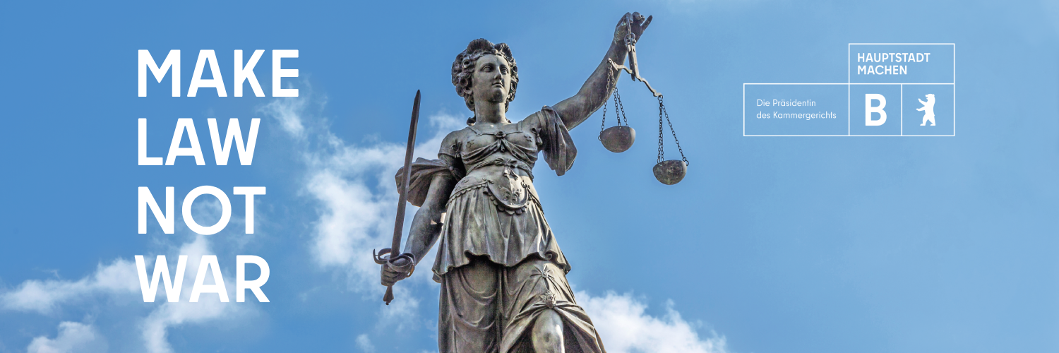 Justitia mit Logos