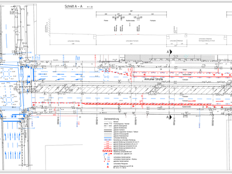 Amrumer Straße: Verkehrszeichenplan am Knotenpunkt Seestraße (Bild: SGA BA Mitte)