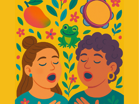 Nitsan Bernstein und Netta Shahar als Comic-Figuren