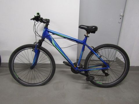 Blaues Herrenfahrrad