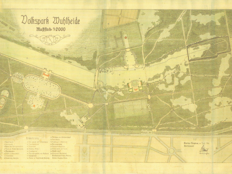 Historische Karte der Wuhlheide