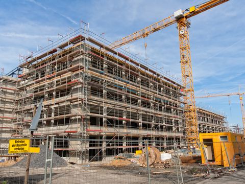 Baustelle eines Hauses