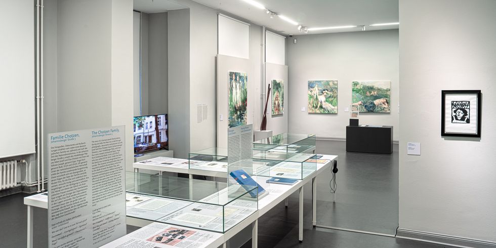Einblicke in die Ausstellung „Chotzen. Bilder nach der Erinnerung“.