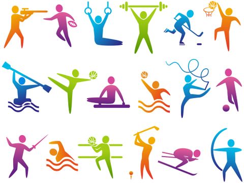 Piktogramme von Sportarten