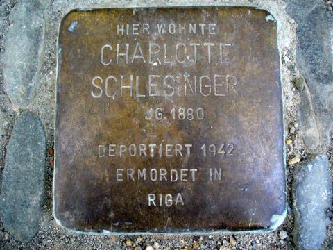 Stolperstein für Charlotte Schlesinger