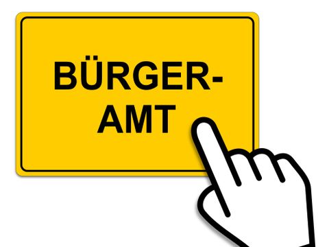 Ornament Schild Bürgeramt