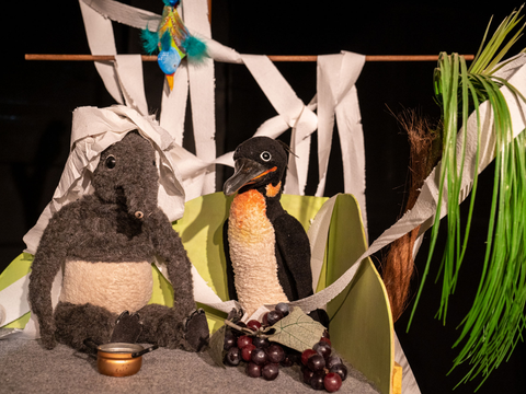 Nicole Gospodarek, Gordon und Tapir (Bild: Michael Rahn)