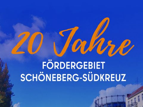 Plakat 20 Jahre Fördergebiet Südkreuz
