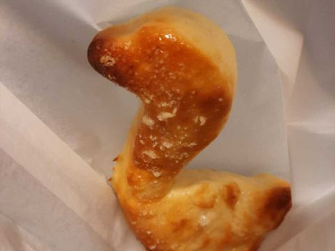 Gebackene Martinsgans des Diakoniewerks Simeon (Bild: Stadtbibliothek Tempelhof-Schöneberg)