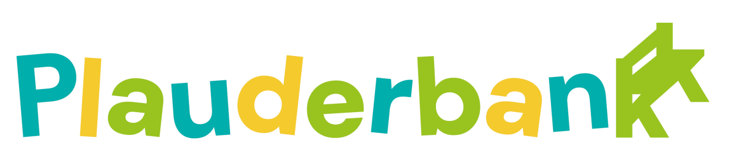 Schriftzug Bildmarke Plauderbank