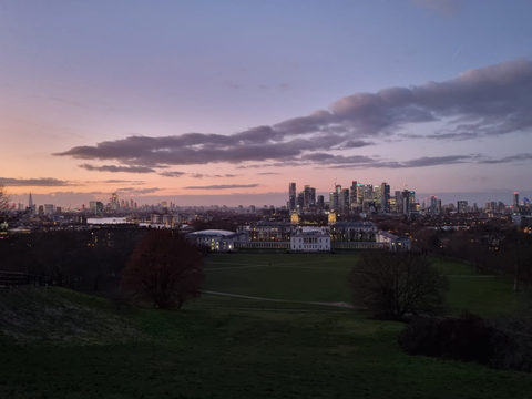 Blick über London vom Greenwich Park (Bild: Alexander Diener)