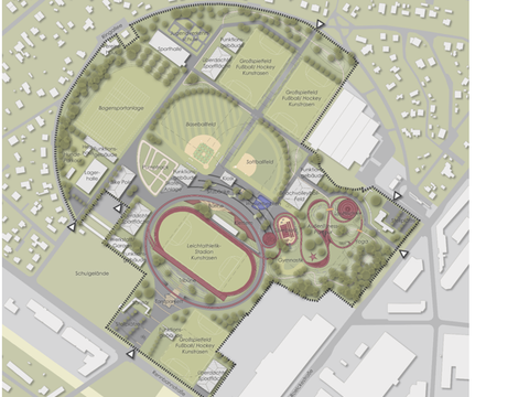 Neubau einer Grundschule und Neuordnung der Sportanlage Rennbahnstraße