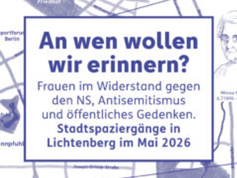 Deckblatt Flyer "An wen wollen wir erinnern?" Frauen im Widerstand gegen den NS, Antisemitismus und öffentliches Gedenken.