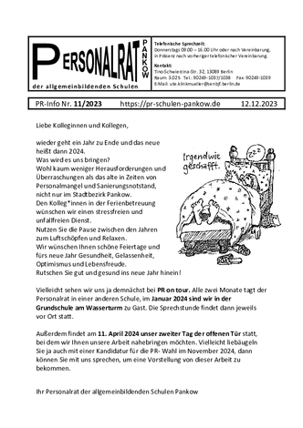 11/2023: Weihnachtswünsche