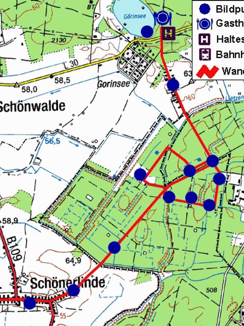 Wanderkarte (Bild: Berliner Forsten)