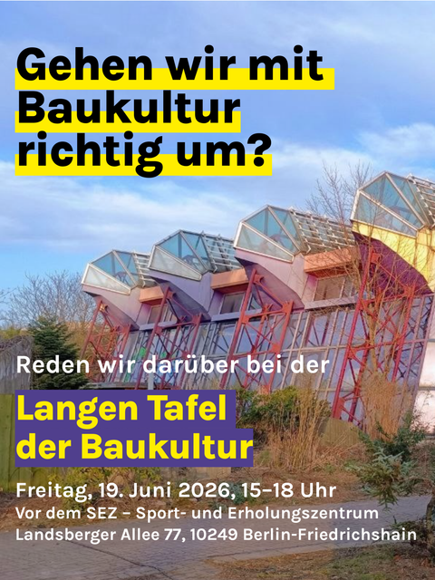 Lange Tafel Baukultur